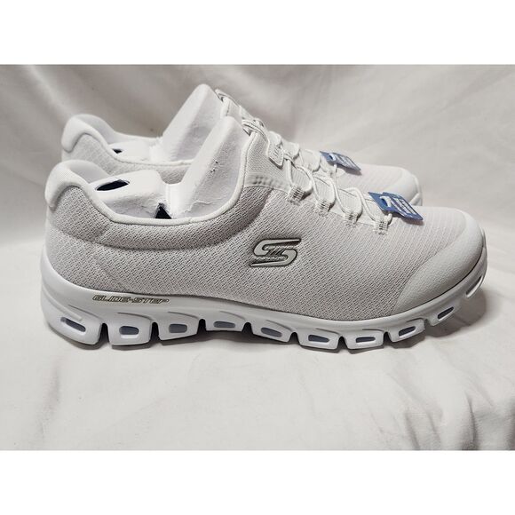 Skechers Shoes - Skechers Glide‑Step Resilience Women’s 10 Wide Fit White Silver